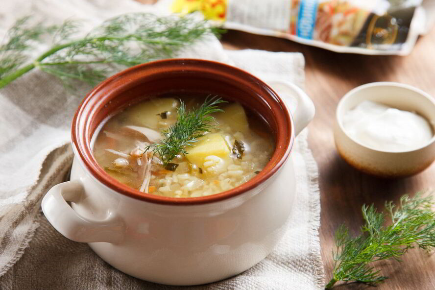 Рецепт рассольника на курином бульоне с булгуром