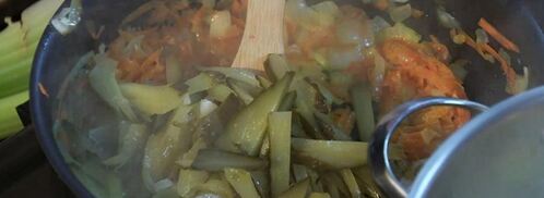 рассольник с фрикадельками из индейки. Шаг 4