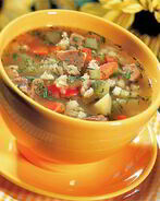 Рассольник с говядиной в мультиварке