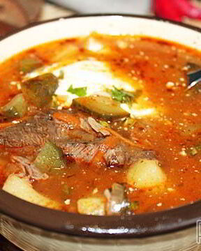 Рассольник с говядиной