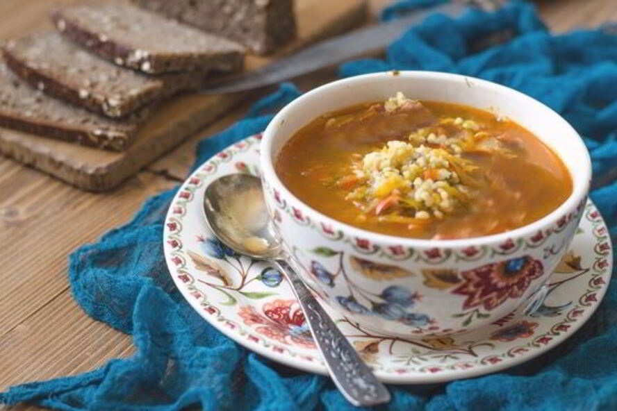 Рецепт рассольника с грибами и булгуром