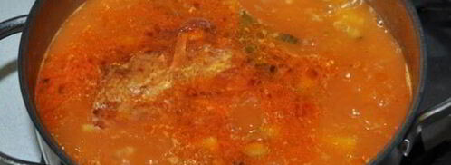 рассольник с копченостями. Шаг 7