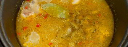 рассольник с курицей и пшеном в мультиварке. Шаг 7