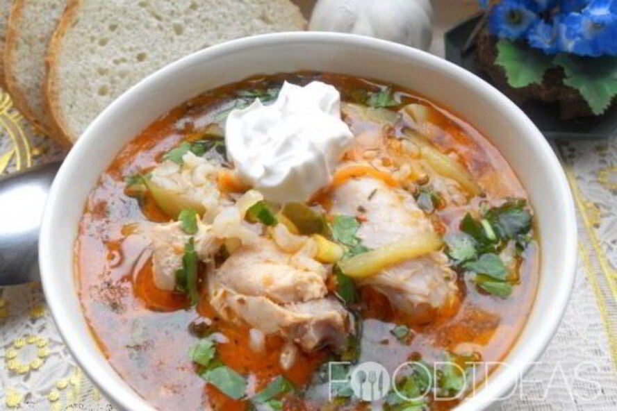 Рецепт рассольника с курицей