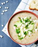 Рассольник с маринованными кабачками и кукурузной крупой