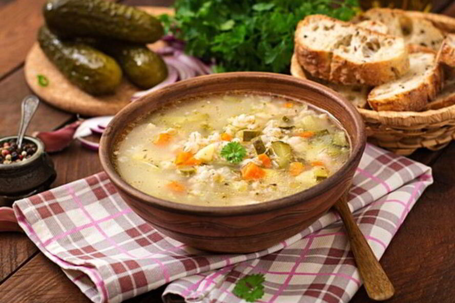 Рецепт супа рассольник с перловой крупой