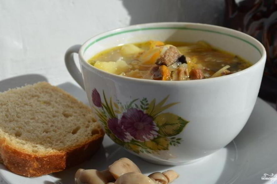 Рецепт грибных щей