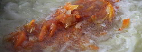 щи из молодой капусты на курином бульоне. Шаг 5