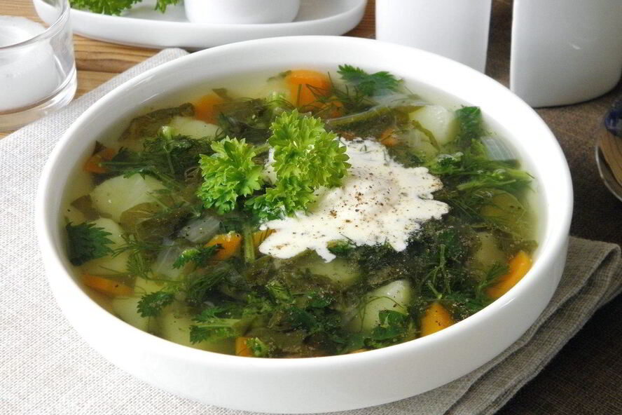 Рецепт щей из щавеля и крапивы