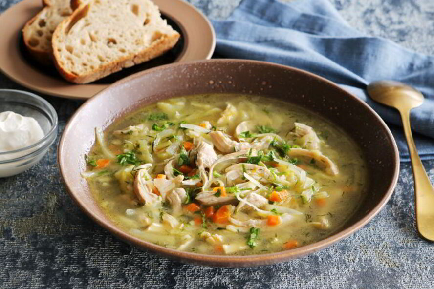 Рецепт щей из свежей капусты на курином бульоне