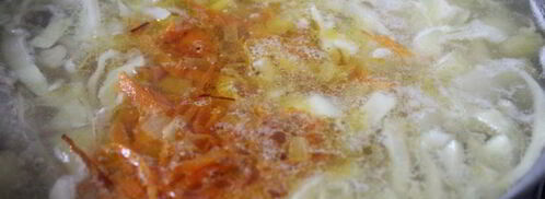 щи с фасолью на курином бульоне. Шаг 5