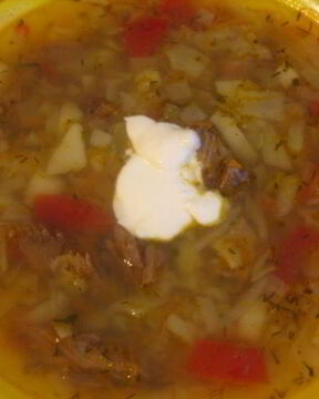 Щи с говядиной