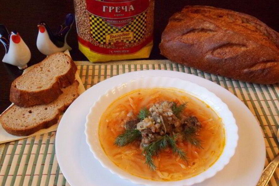 Рецепт щей с гречкой и печенкой