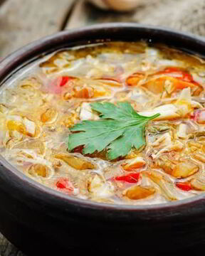 Щи с клецками