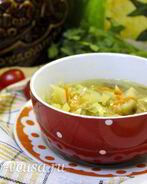 Щи с курицей и грибами