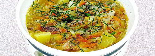 щи с рыбными консервами. Шаг 11