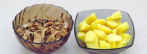 щи с рыбными консервами. Шаг 6