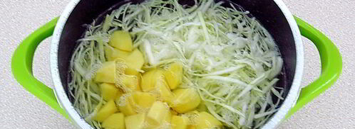 щи с рыбными консервами. Шаг 7