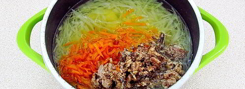 щи с рыбными консервами. Шаг 9