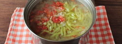 зеленые щи с капустой и крапивой. Шаг 9