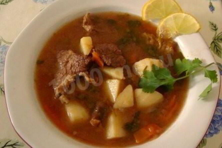 Рецепт шурпы по-узбекски