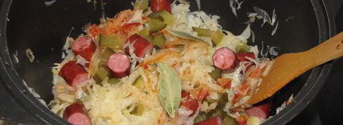 капустная солянка с вешенками. Шаг 3