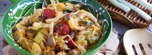 капустная солянка с вешенками. Шаг 5