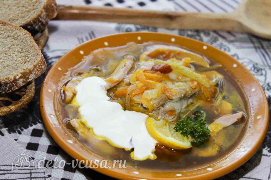 Рецепт мясной солянки с колбасами