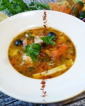 Сборная рыбная солянка