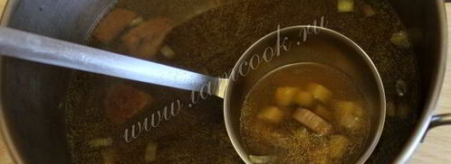 солянка грибная по госту. Шаг 8