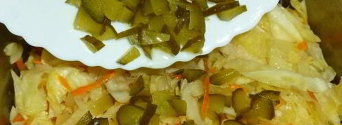 солянка овощная с маринованными подосиновиками. Шаг 11