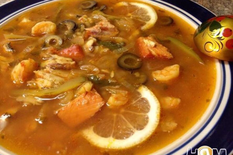 Рецепт солянки рыбной сборной