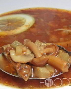 Солянка с грибами