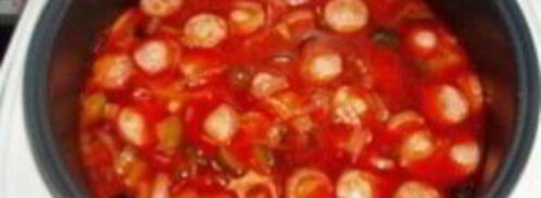 солянка с картошкой в мультиварке. Шаг 10