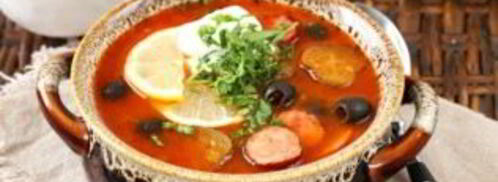 солянка с копченой колбасой. Шаг 7