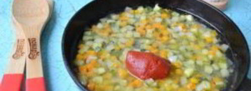 солянка с копченостями в хлебе. Шаг 3