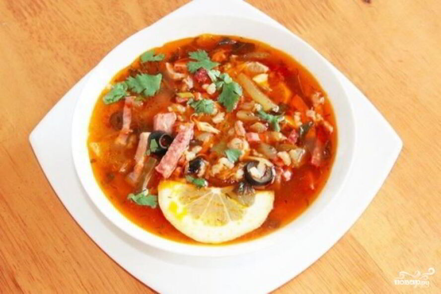 Рецепт солянки с томатной пастой