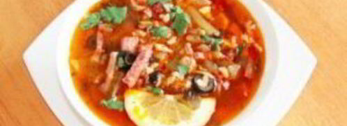 солянка с томатной пастой. Шаг 9