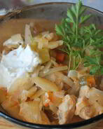 Солянка — тушеная капуста с мясом