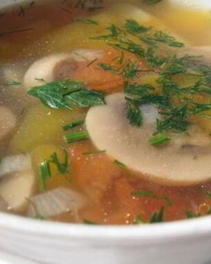 Суп грибной с картофелем в мультиварке