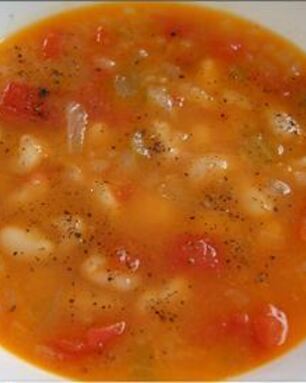 Суп из белой фасоли