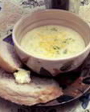 Суп из брокколи с сыром