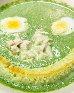 Суп из шпината Улыбка