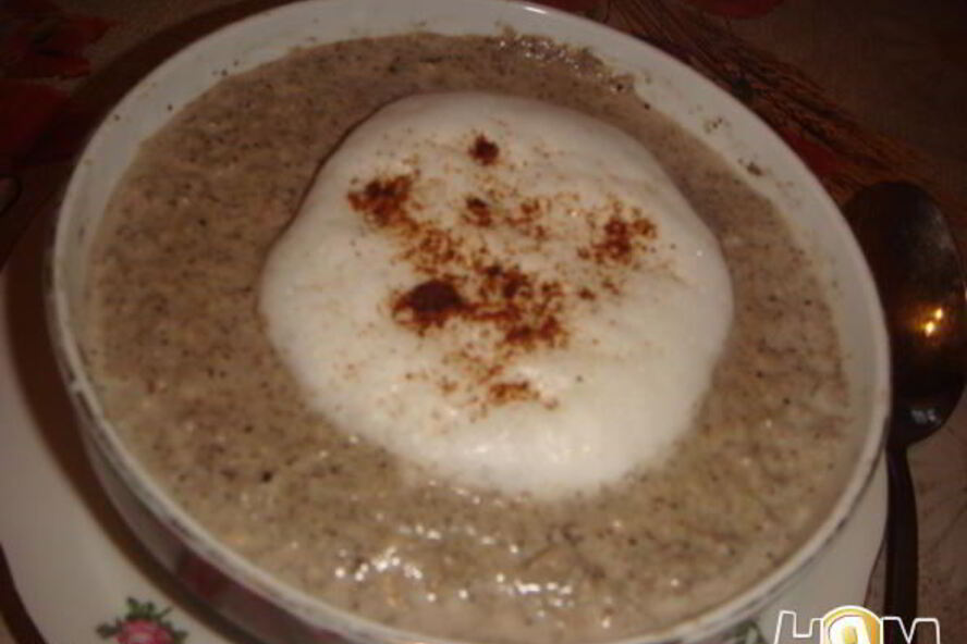 Рецепт грибного супа-пюре капучино