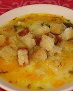 Картофельный суп-пюре с грибами