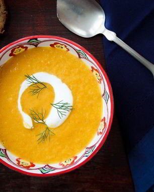 Морковный суп-пюре с фенхелем