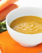 Морковный суп-пюре со специями и красной чечевицей