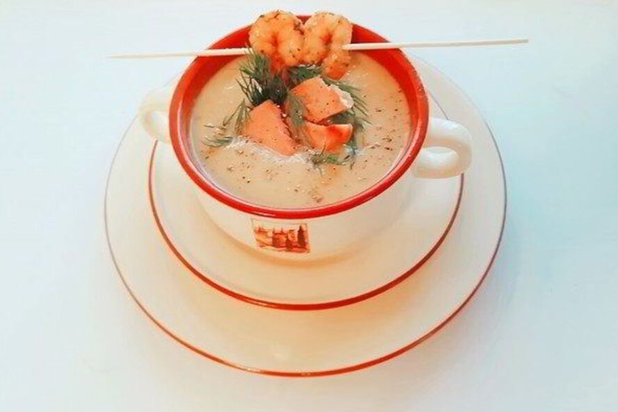 Рецепт овощного супа-пюре с тунцом