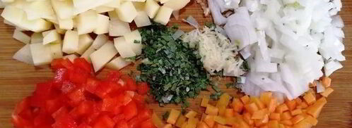 овощной суп-пюре с тунцом. Шаг 2