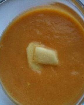 Простой морковный суп-пюре с имбирем